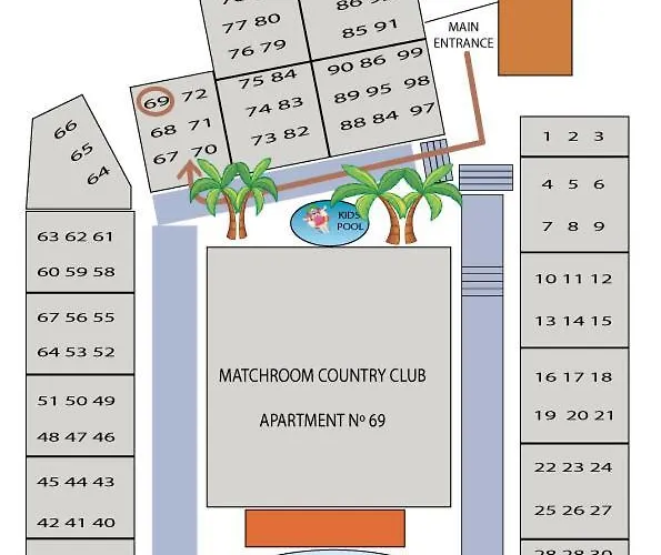 Matchroom 69. Matchroom Country Club. Hotel